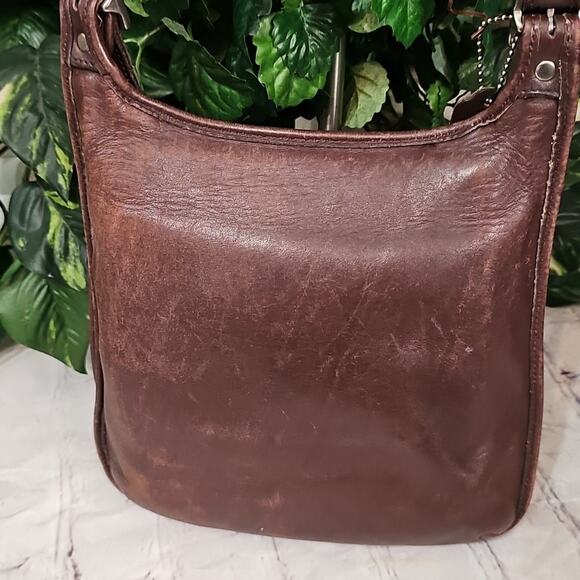 Coach Vintage Chocolate 9131 Leather Crossbody Bag with Adjustable Strap - Picture 7 of 15